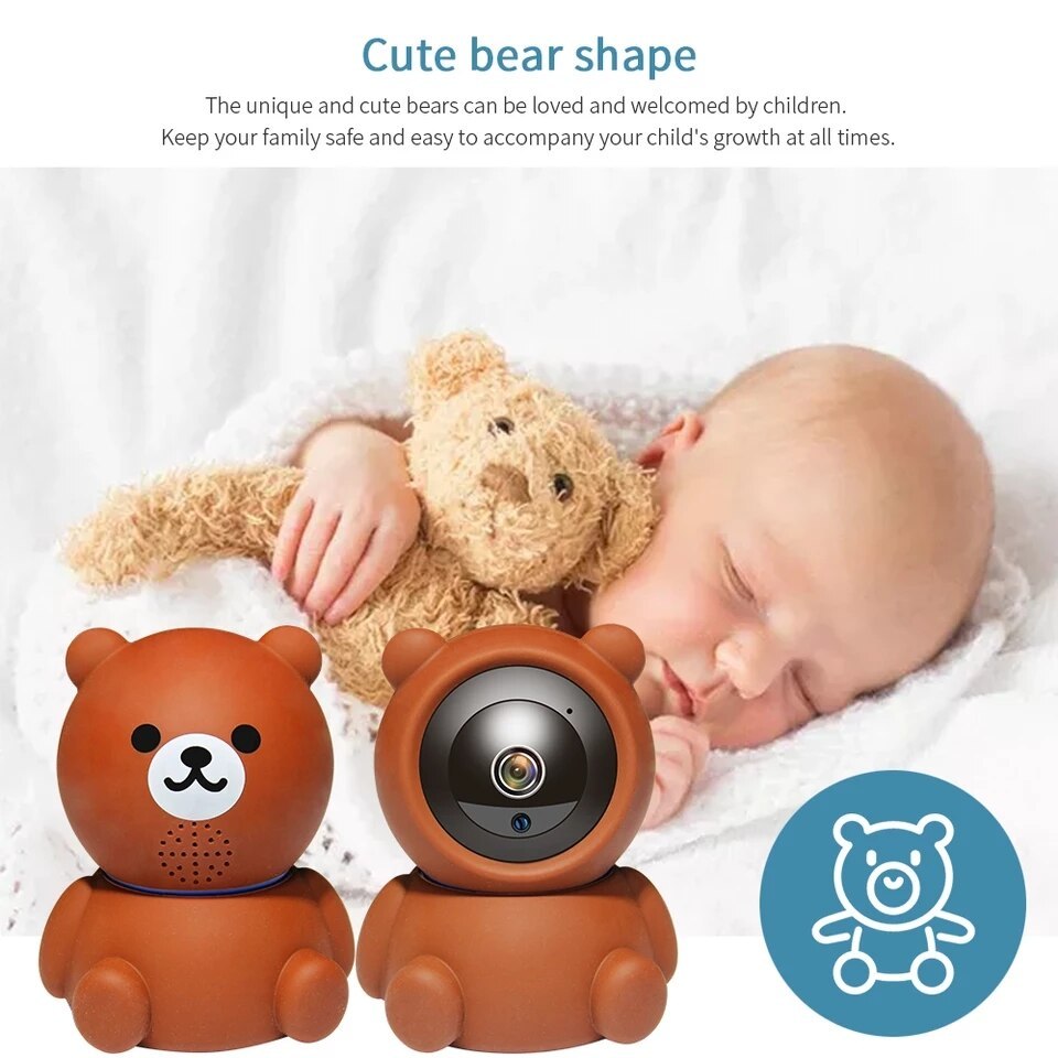 Bear 1080P WiFi Security Camera – Auto Tracking & Night Vision