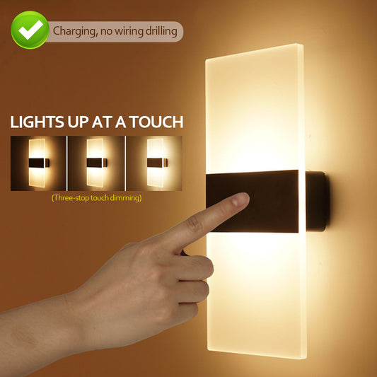 Indoor Motion-Sensing USB Rechargeable Wall Lamp