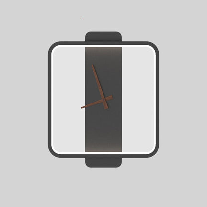 Nordic Wall Lamp with Clock – Bedroom Bedside Lighting