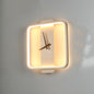 Nordic Wall Lamp with Clock – Bedroom Bedside Lighting