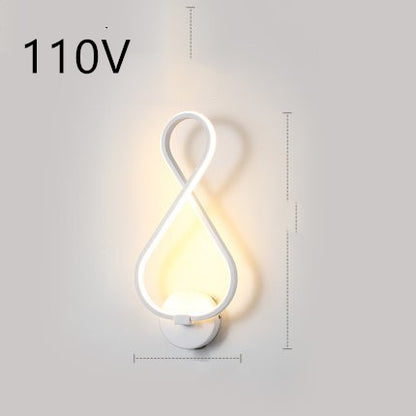 LED Nordic Minimalist Wall Lamp – Bedroom & Bedside Lighting