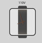 Nordic Wall Lamp with Clock – Bedroom Bedside Lighting