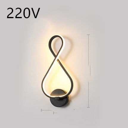 LED Nordic Minimalist Wall Lamp – Bedroom & Bedside Lighting