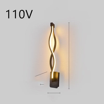 LED Nordic Minimalist Wall Lamp – Bedroom & Bedside Lighting