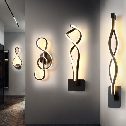 LED Nordic Minimalist Wall Lamp – Bedroom & Bedside Lighting