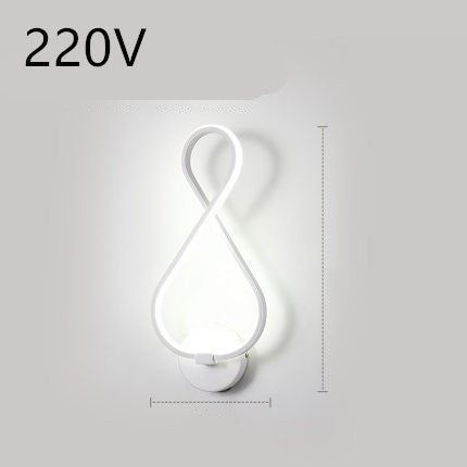 LED Nordic Minimalist Wall Lamp – Bedroom & Bedside Lighting