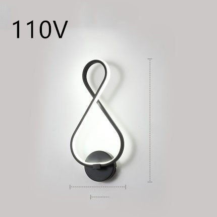 LED Nordic Minimalist Wall Lamp – Bedroom & Bedside Lighting